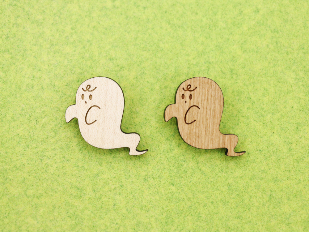 おばけのブローチ