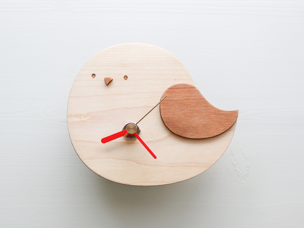 とりの小さめウォールクロック